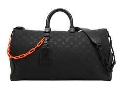 Keepall Bandouliere 50, Leather,  Black, NFC,  DB/S, 4*